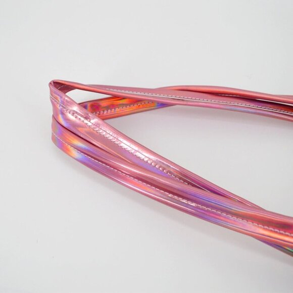 Hologram Tote Bag PU Leather Large Capacity Fashion Shoulder Handbag - Picture 7 of 7